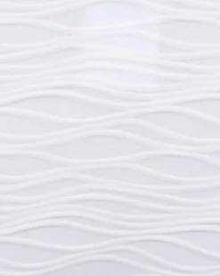 White Knitted Wave Textured Bikini Set