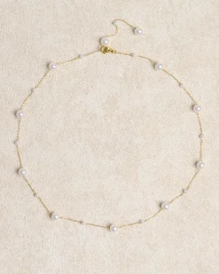 White Pearl Alloy Necklace
