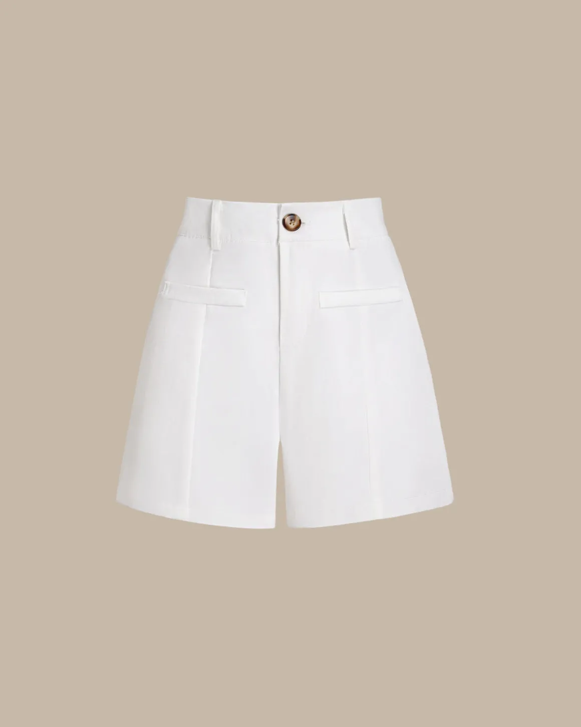 White Pocket Shorts