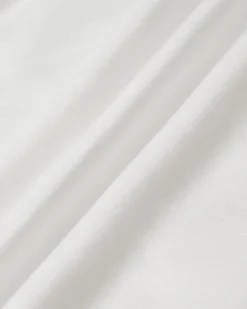 White Puffed Sleeve V Neck Midi Dress
