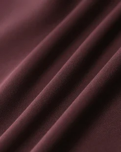 Wine Red Contrast Sleeveless Mini Dress