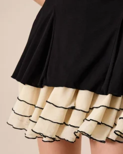 Women's Black Bodycon Knitted Mini Dress