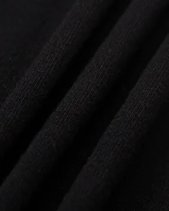 Women's Black Square Neck Mermaid Sweater Maxi Dress