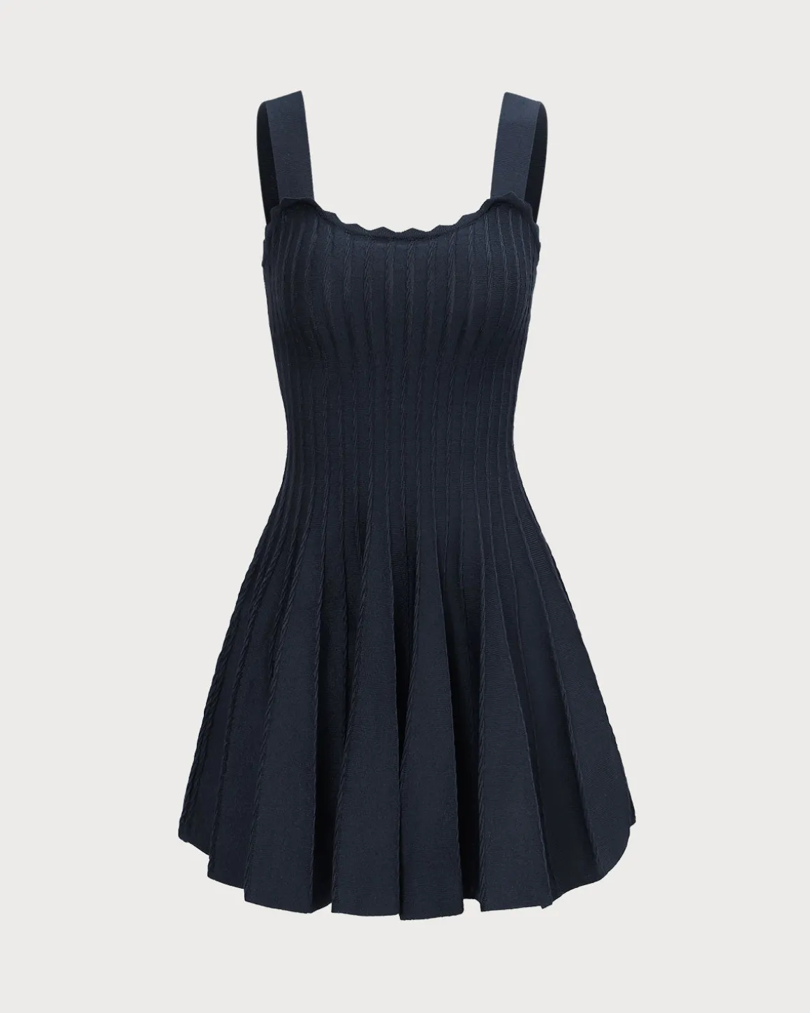 Women's Navy Knitted Sweater Dress