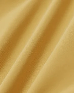 Yellow Button Pleated Mini Dress