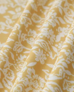 Yellow Floral Backless Slip Midi Dress