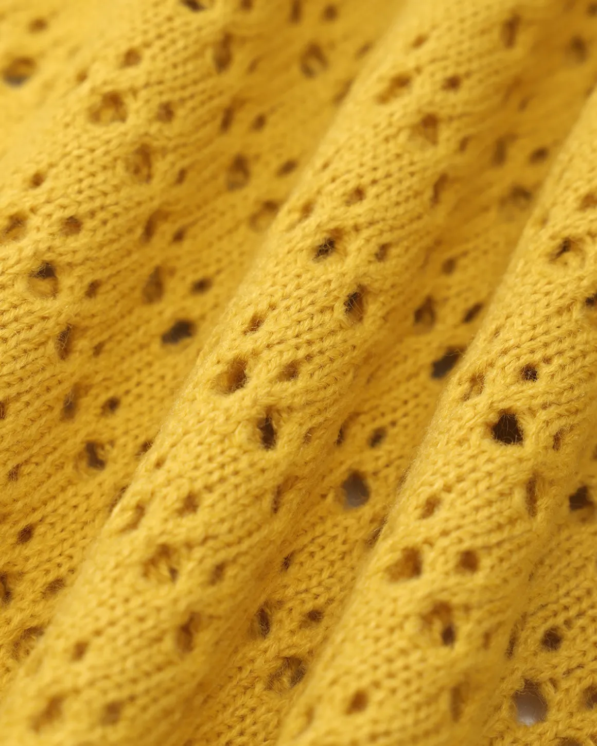 Yellow High-waisted Knee Length Knit Skirt
