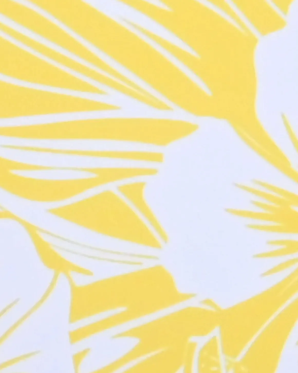 Yellow Knit Tropical Print Bikini Set