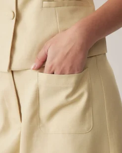 Yellow Pocket Shorts