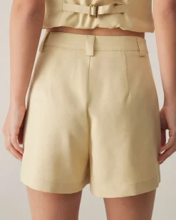 Yellow Pocket Shorts