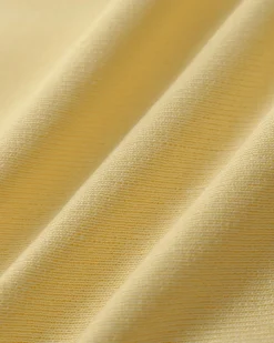 Yellow U Neck Single Breasted Vest