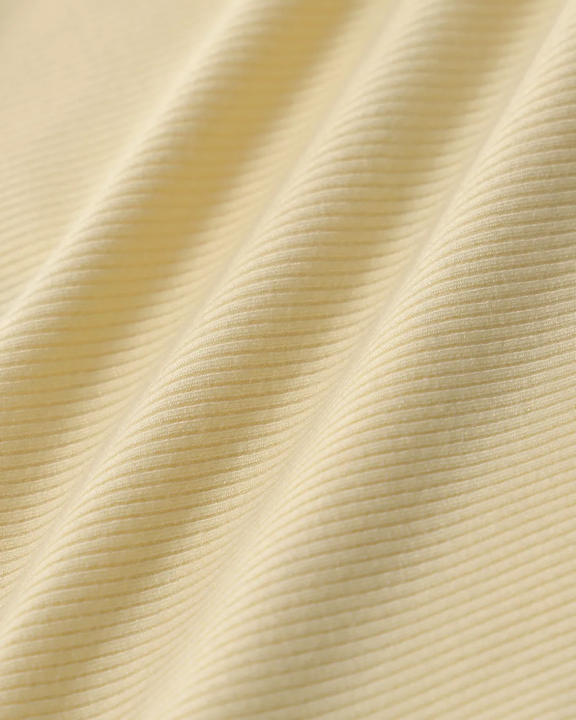 Yellow V Neck Ribbed Knit Tank Top
